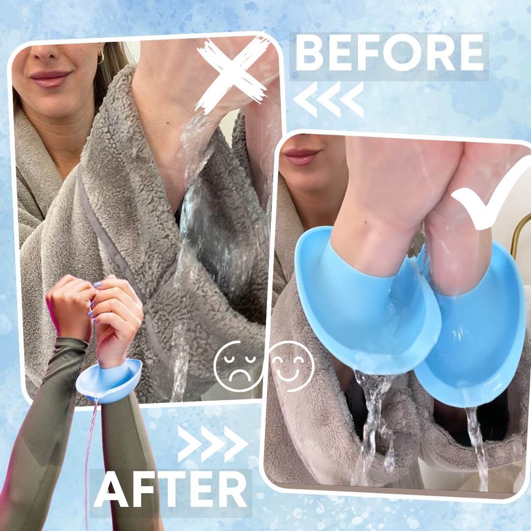 Say Goodbye to Wet Sleeves – Liqui Bands for Washing Hands & Face