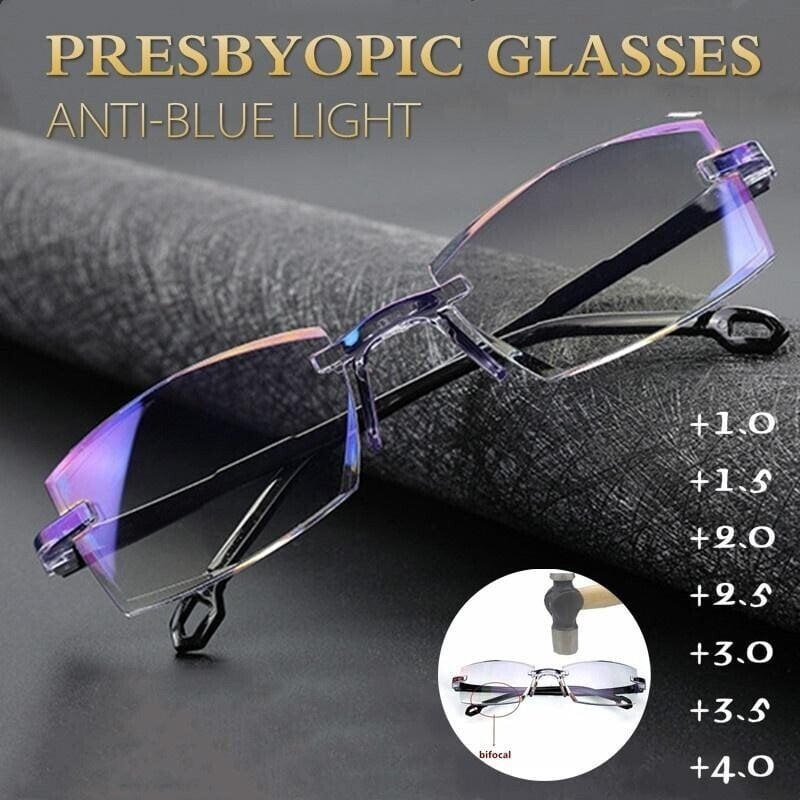 👓Sapphire High Hardness Anti-blue Progressive Far And Near Dual-Use Reading Glasses🔥