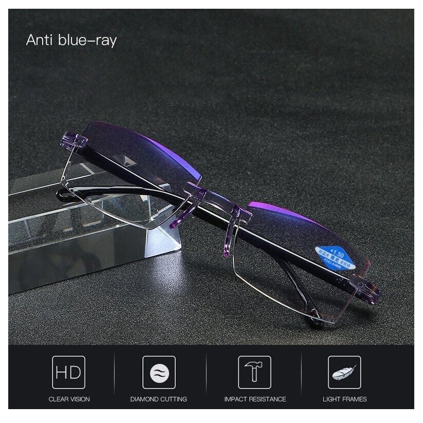 👓Sapphire High Hardness Anti-blue Progressive Far And Near Dual-Use Reading Glasses🔥