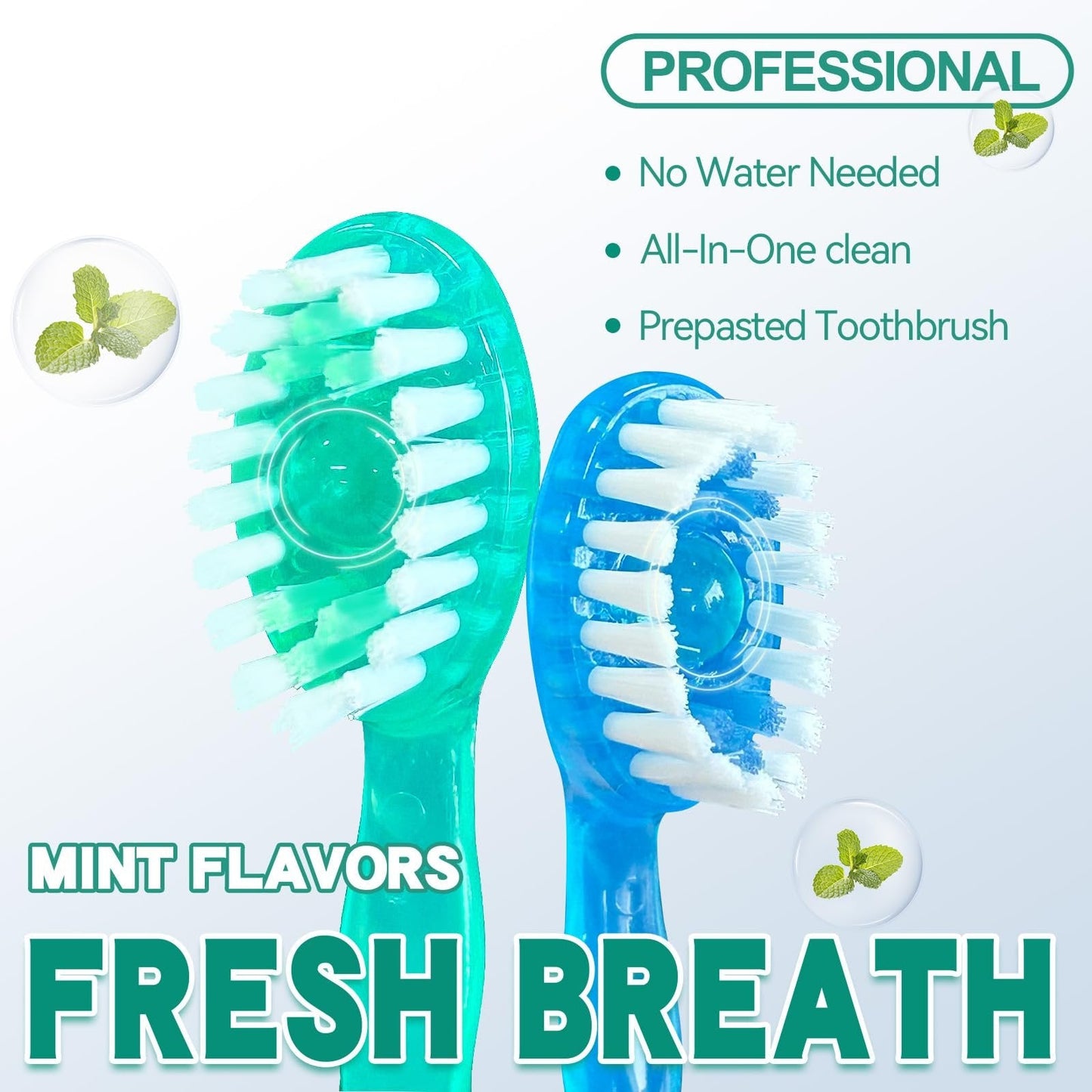 ๐5 in 1 Mini Toothbrush & Floss & Tongue Scraper & Toothpick Set