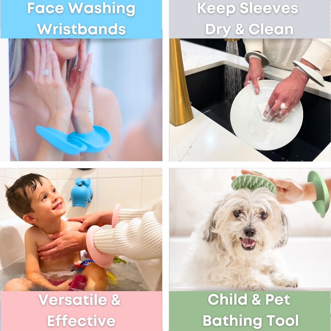Say Goodbye to Wet Sleeves – Liqui Bands for Washing Hands & Face