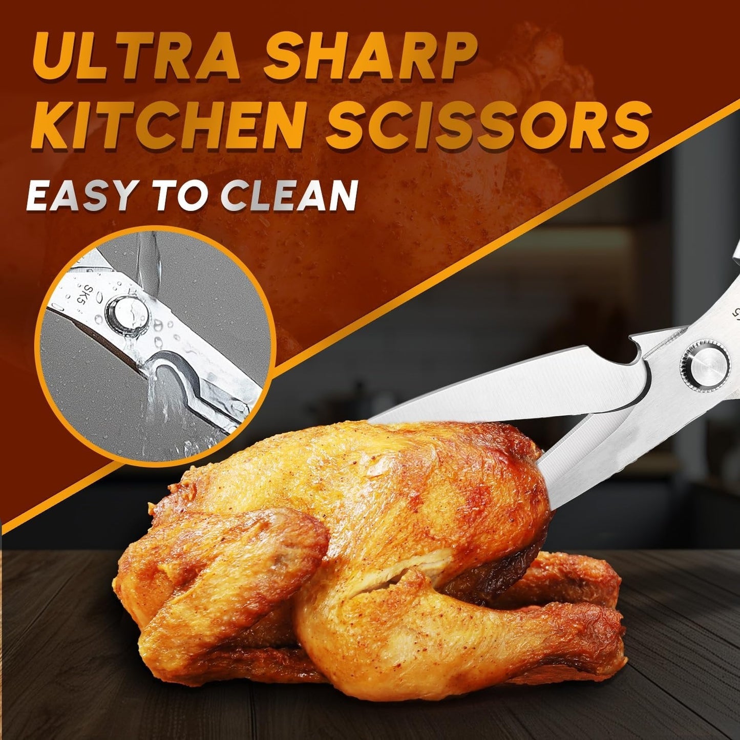 🏆 69K+ SOLD!🔥Kitchen Scissors all Purpose