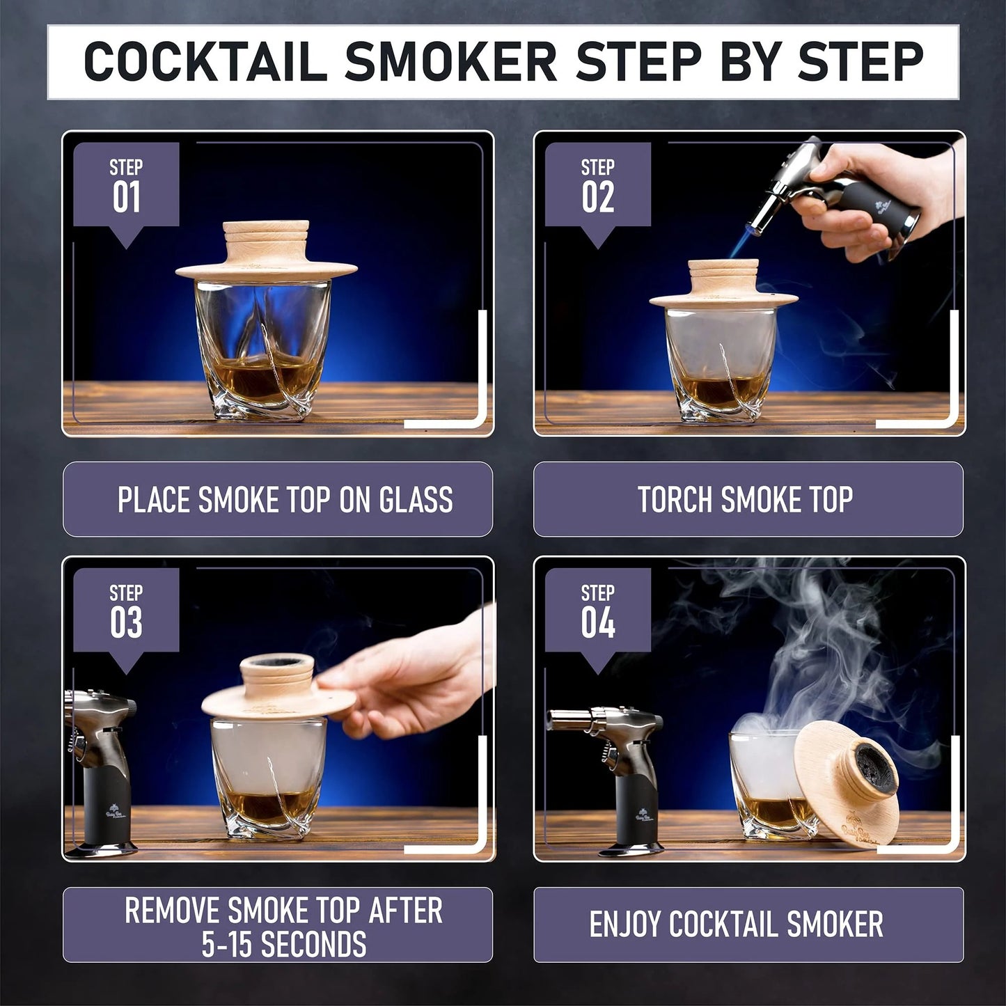 🔥Cocktail Smoker Mixology Bartender Kit