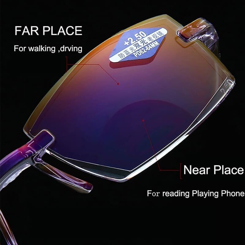 👓Sapphire High Hardness Anti-blue Progressive Far And Near Dual-Use Reading Glasses🔥