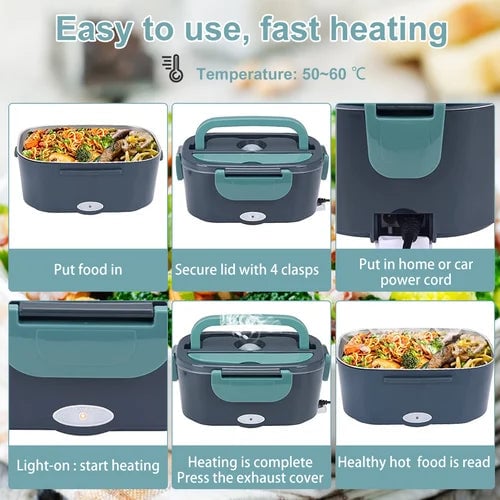 🔥 Insulated Portable Heated Lunch Box🍱🚗🏠